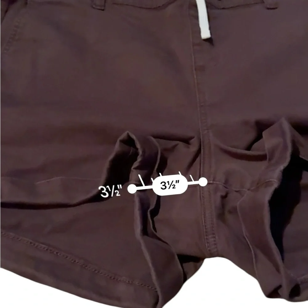 Torrid Pull-On Stretch Twill Boyfriend Drawstring‎ Waist Shorts in Puce Sz 2X
